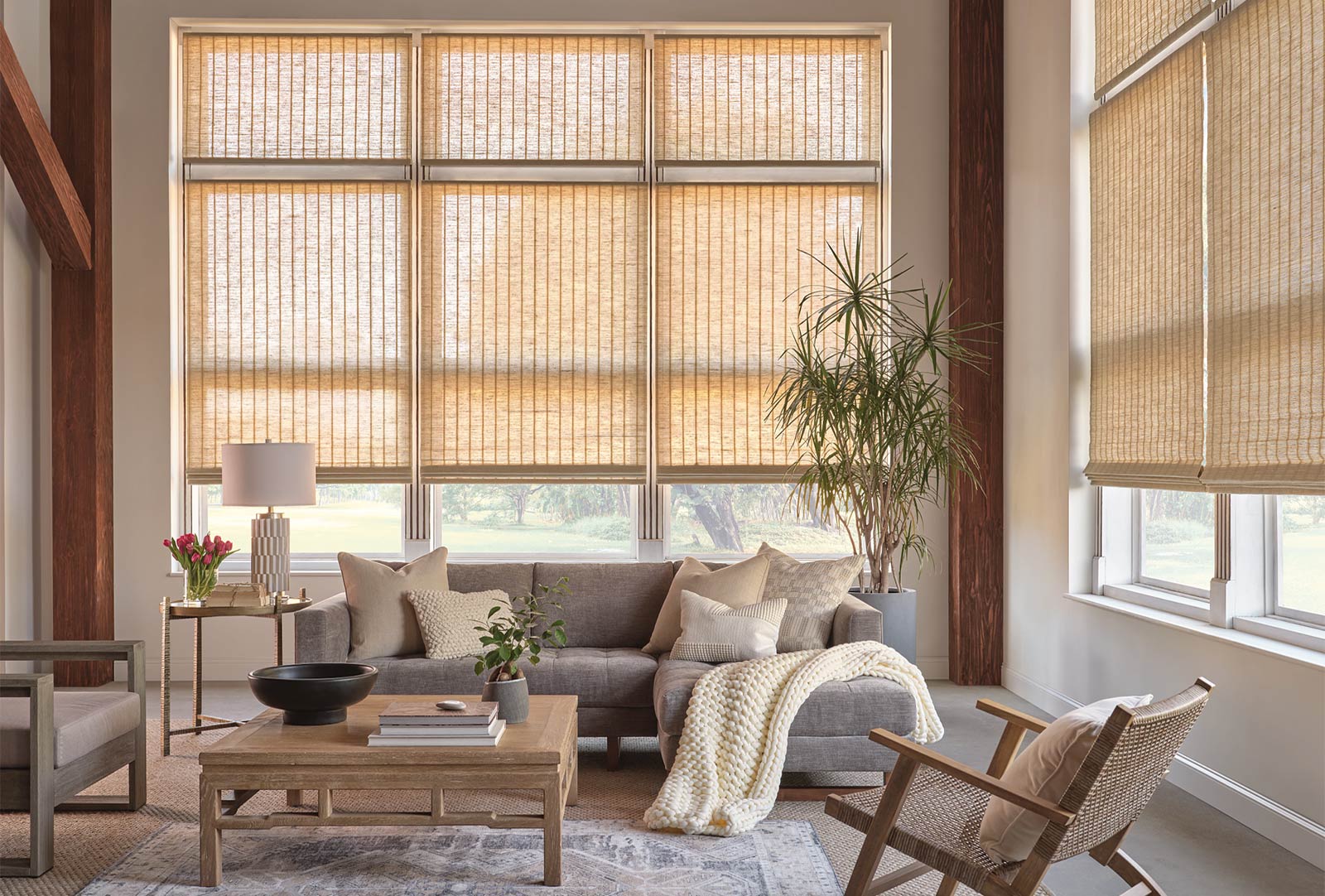 Graber Cellular Shades in Living Room