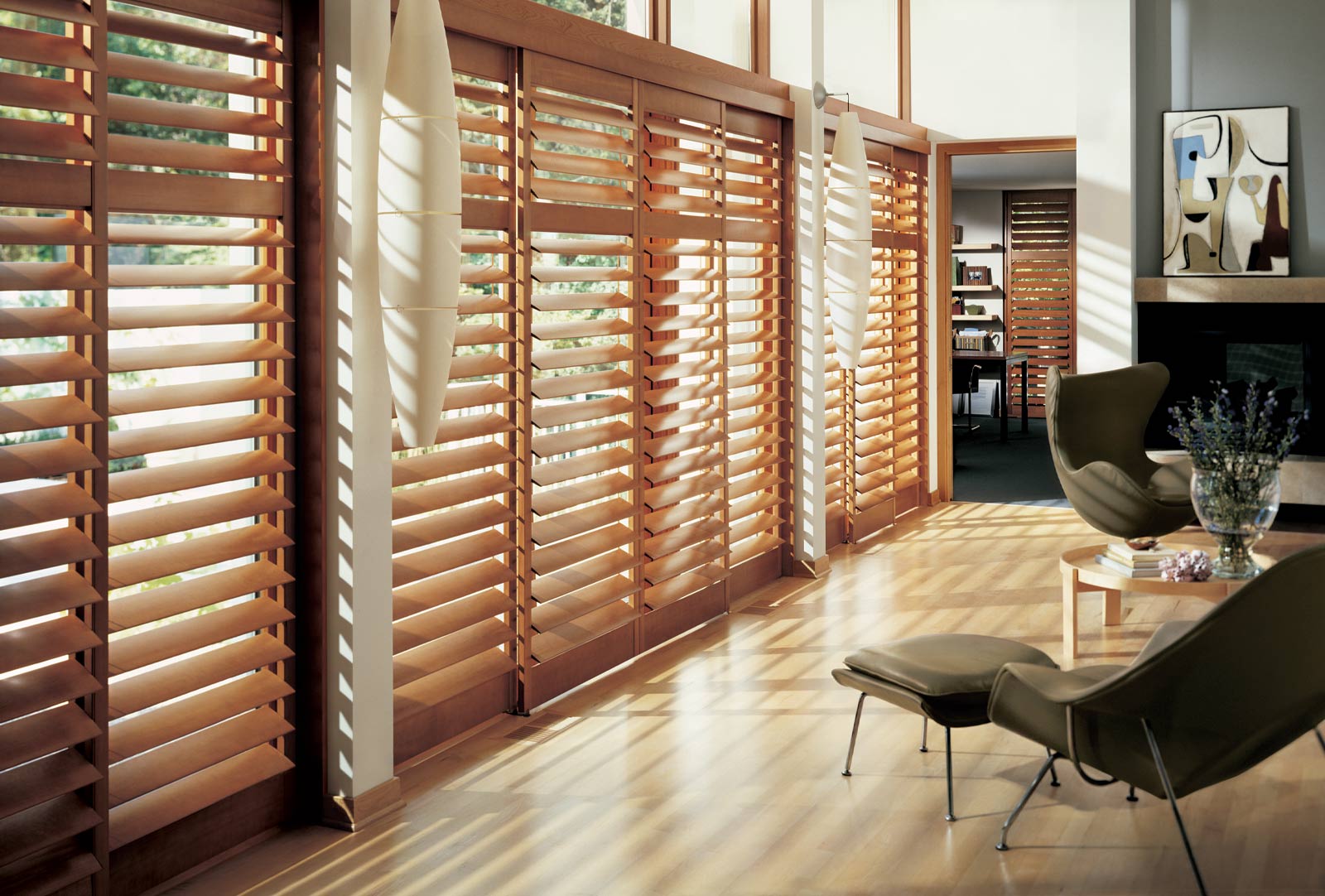 wood hunter douglas shutters