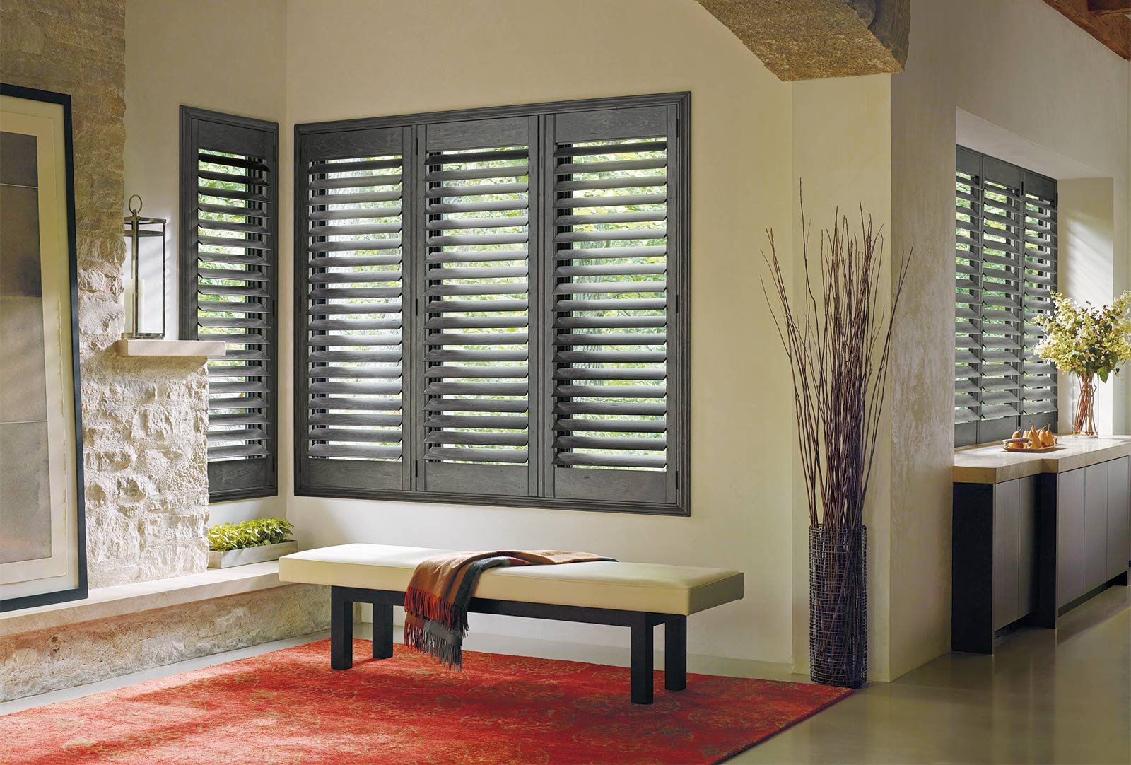 wood Hunter Douglas Shutters