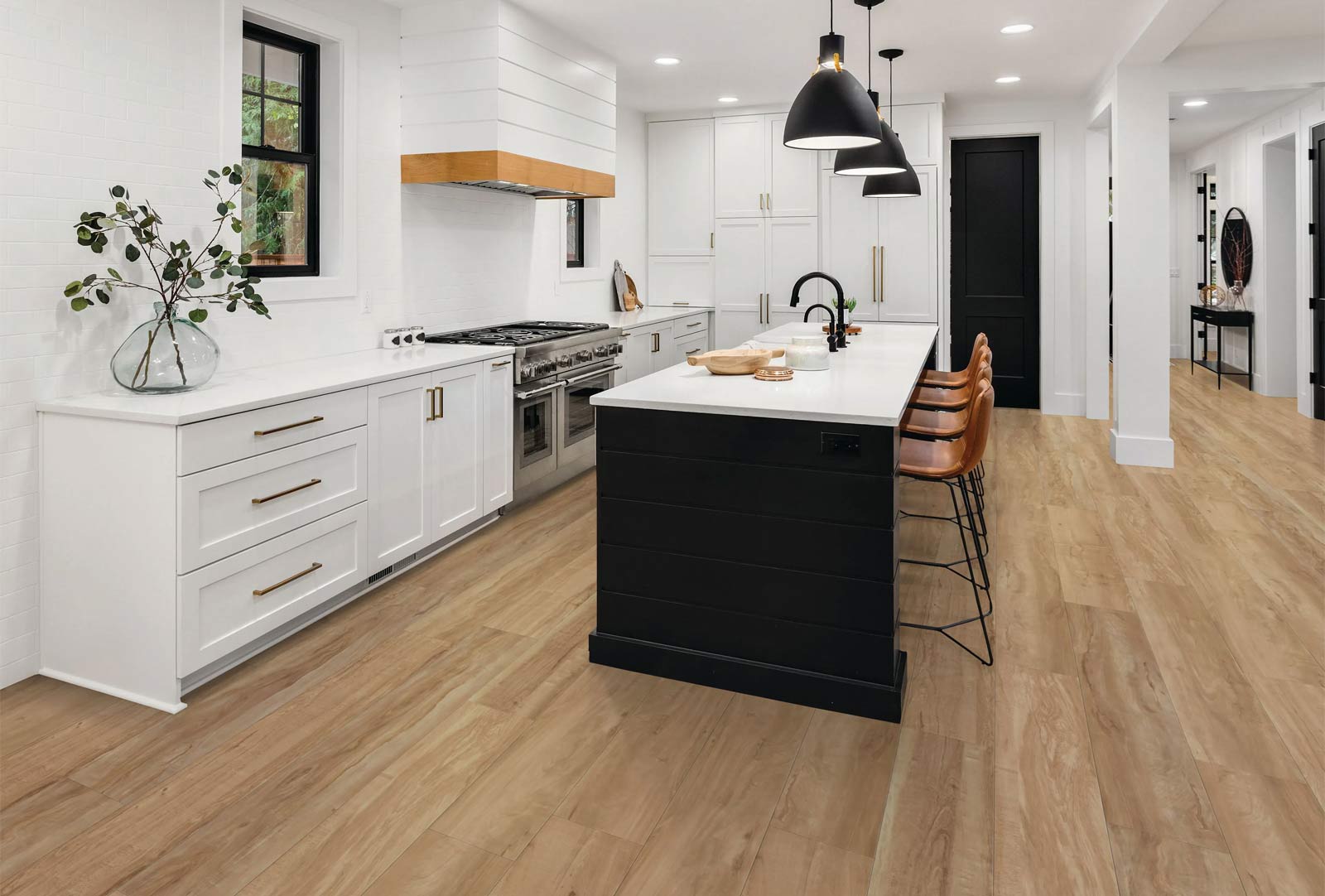 Whit Oak Floors in Dining Room