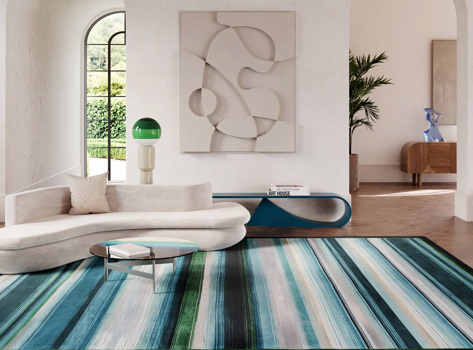 Area Rug in Dining Room